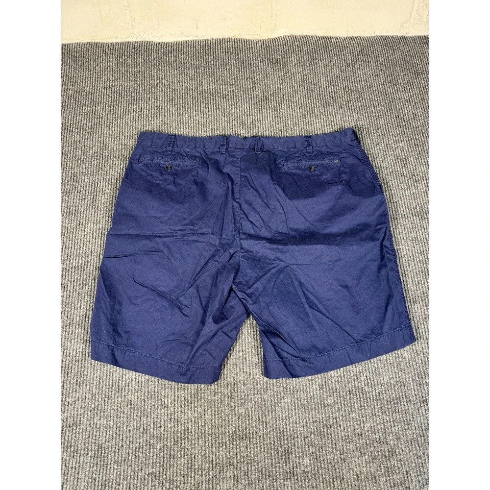 Polo Ralph Lauren Chino Shorts Size 46 46B Navy 100% Cotton Flat Front 9